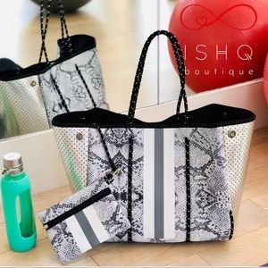 Abby, Trapeze Neoprene Tote Bag Gym bag beach bag